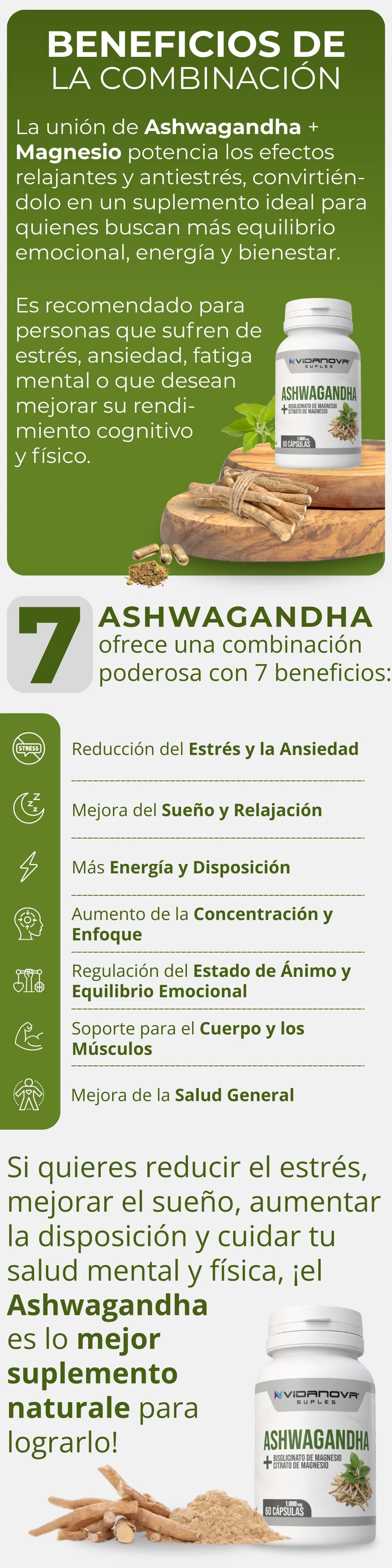 ASHWAGHANDA 60 CAPSULAS
