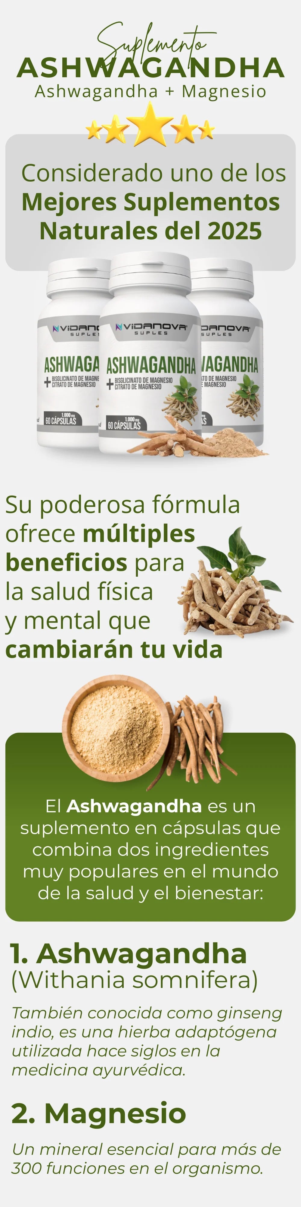 ASHWAGHANDA 60 CAPSULAS